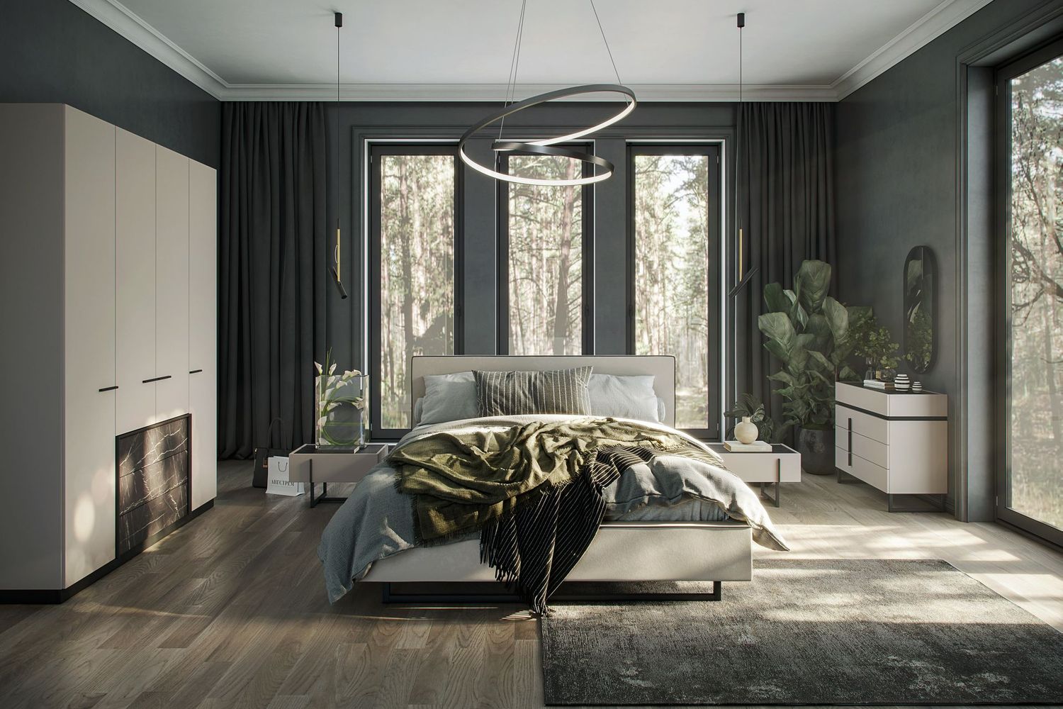 Шкафы-пеналы - изображение №4 "Шкаф Милагро для одежды"  на www.Angstrem-mebel.ru