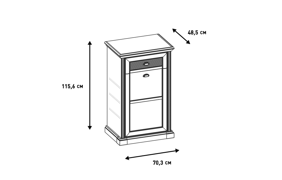 Тумбы - изображение №4 "Тумба Изотта"  на www.Angstrem-mebel.ru