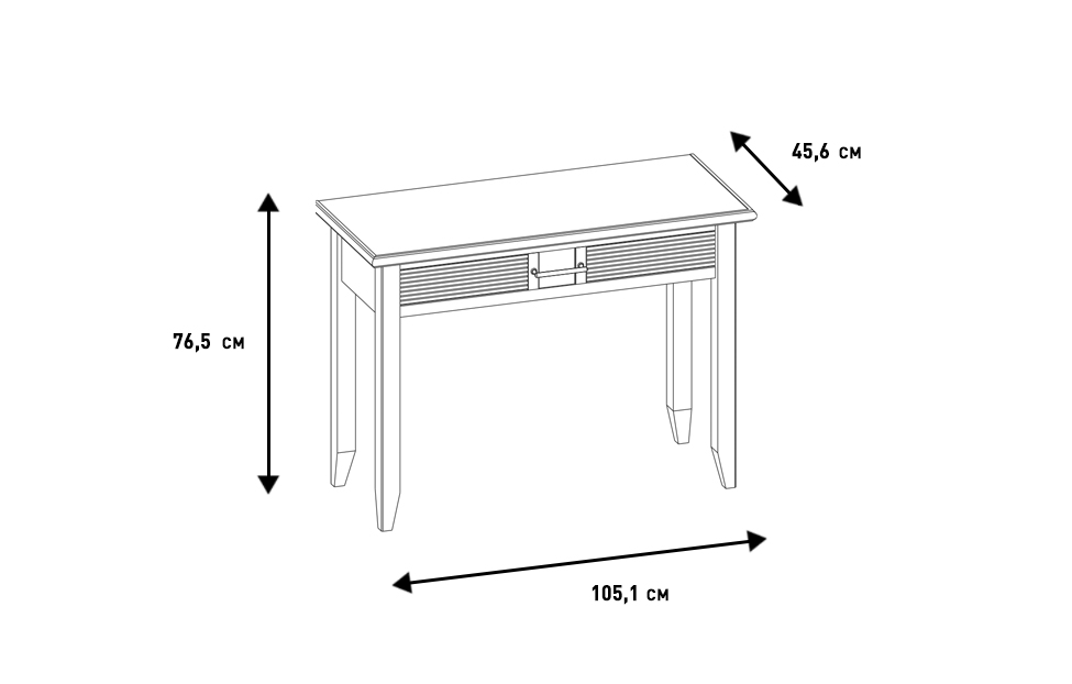 Туалетные столы - изображение №6 "Стол туалетный Кантри"  на www.Angstrem-mebel.ru